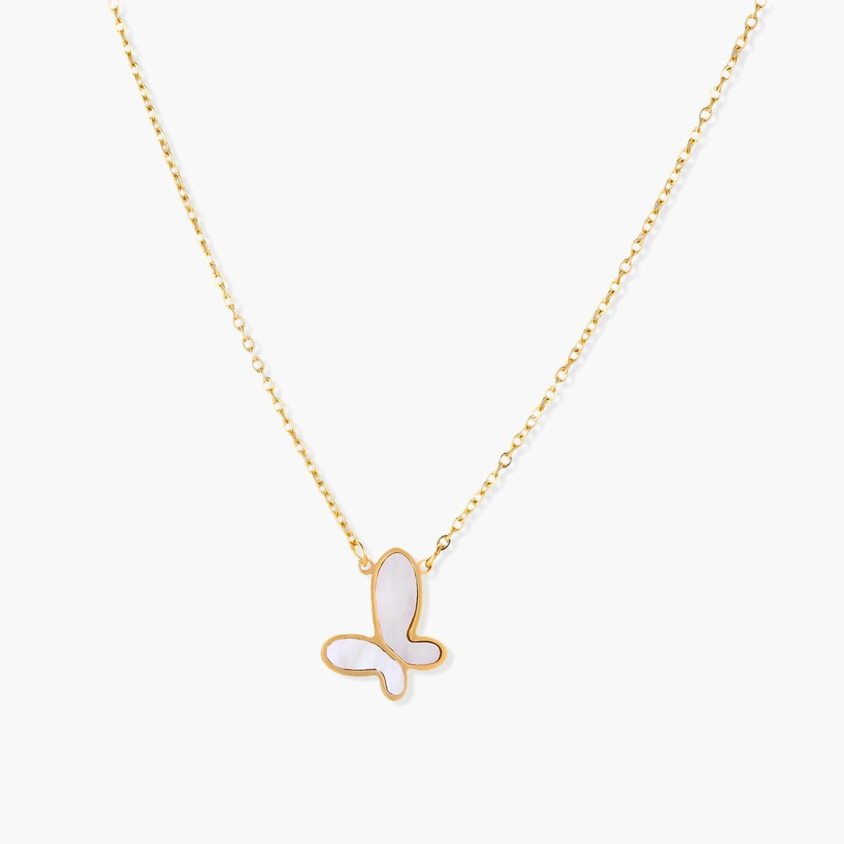 Mother Butterfly Pearl Necklace
