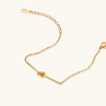 Twisted Knot Bar Bracelet