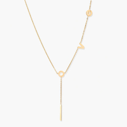 The Gold Love Letter Lariat