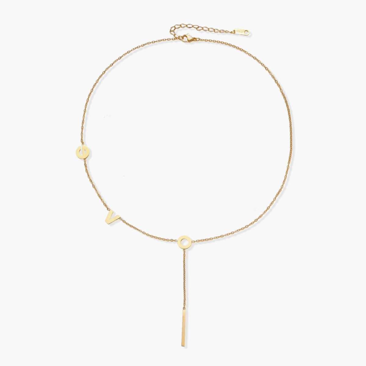The Gold Love Letter Lariat