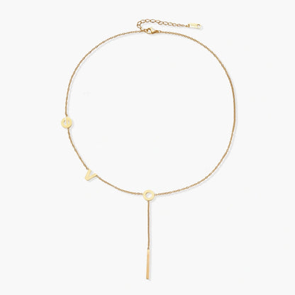 The Gold Love Letter Lariat