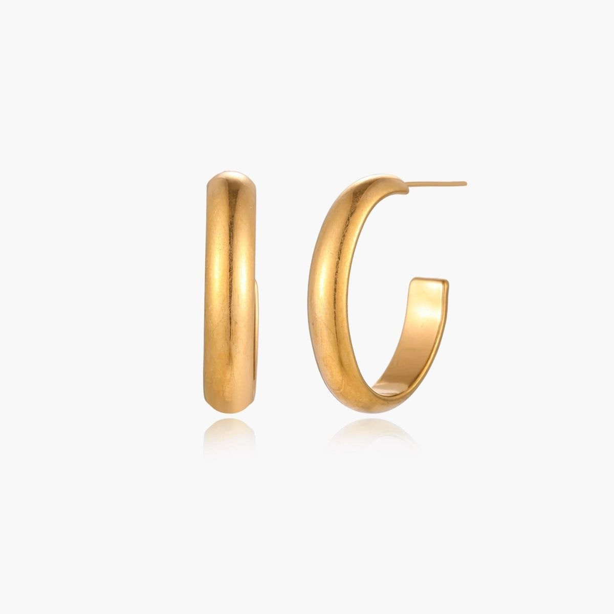 Simple Golden Hoops