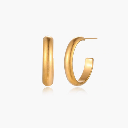 Simple Golden Hoops