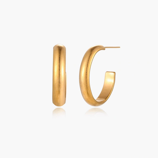 Simple Golden Hoops