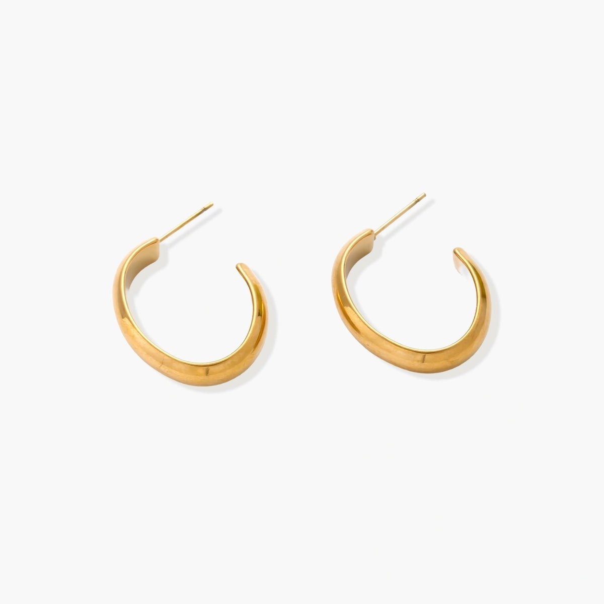 Simple Golden Hoops