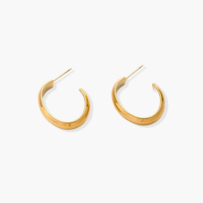 Simple Golden Hoops
