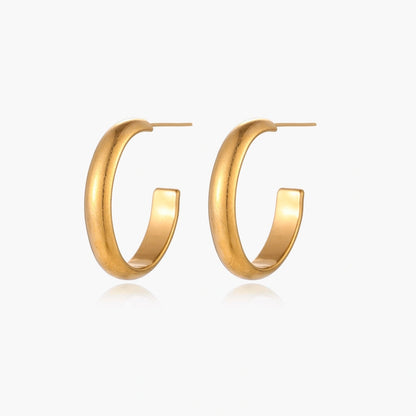 Simple Golden Hoops