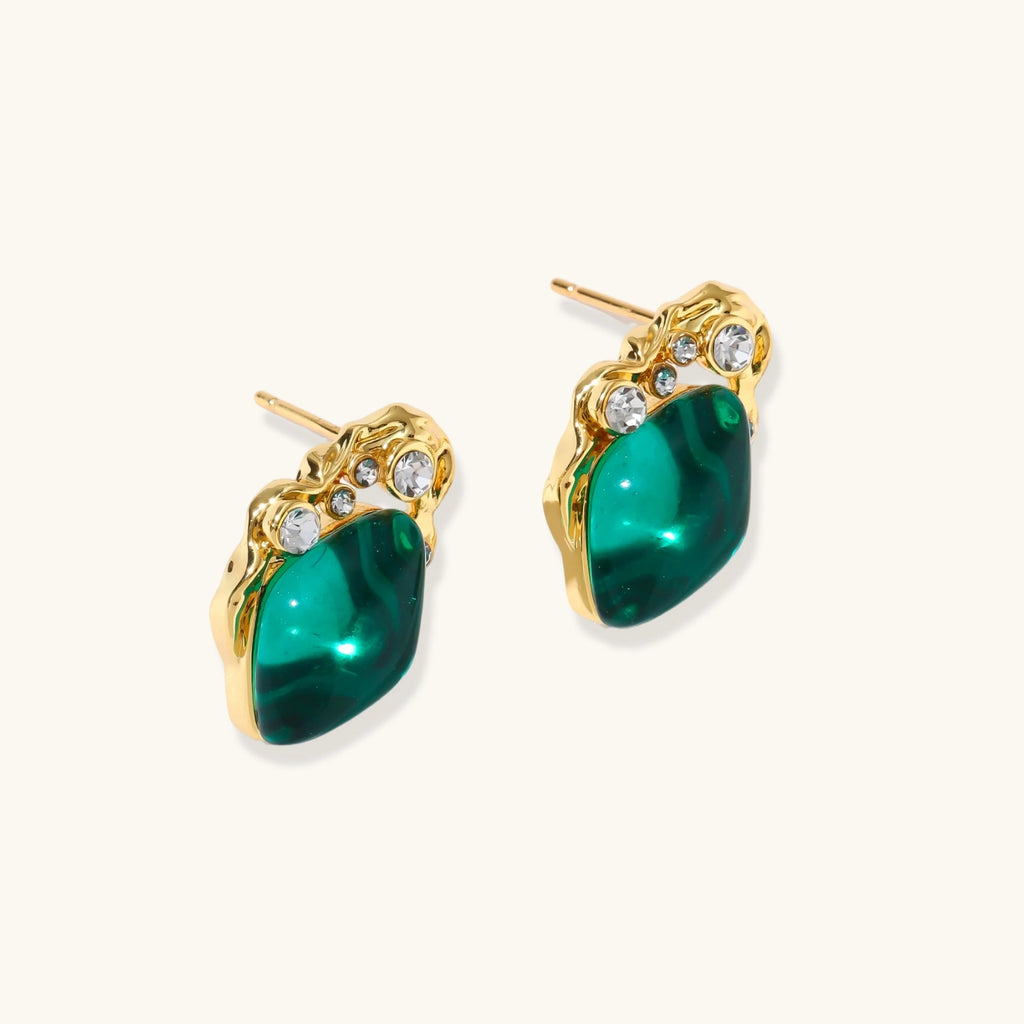 Emerald Glow Earrings