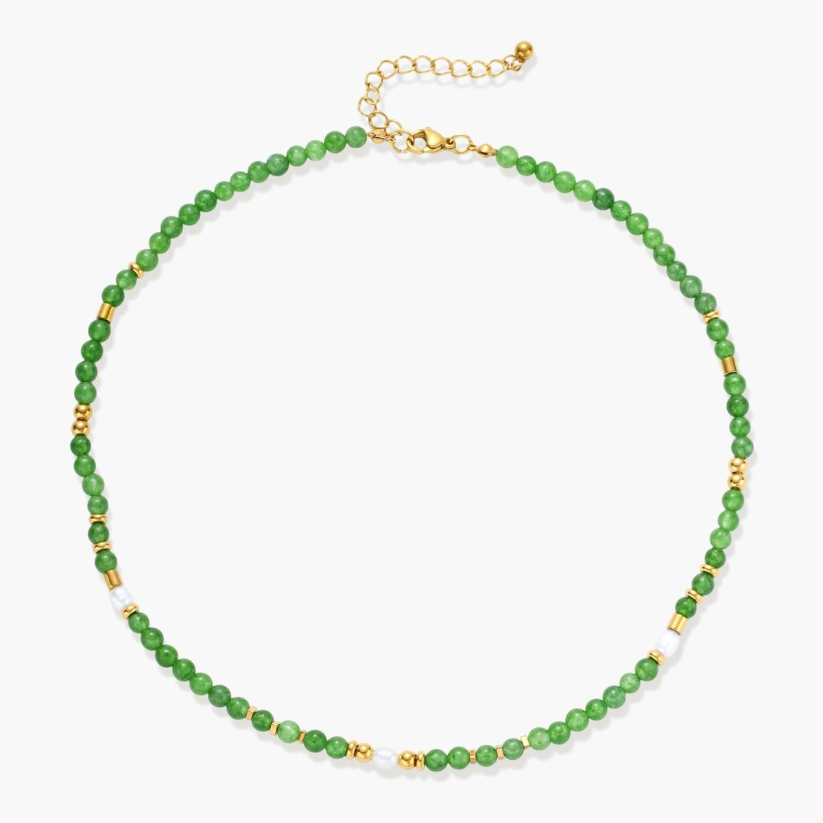 Gold Eye Meets Gemstones Layered Necklace