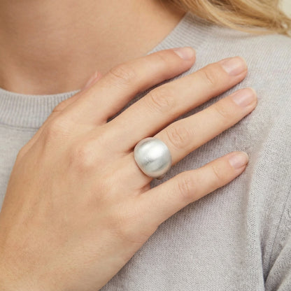 Sterling Cloud Dome Ring