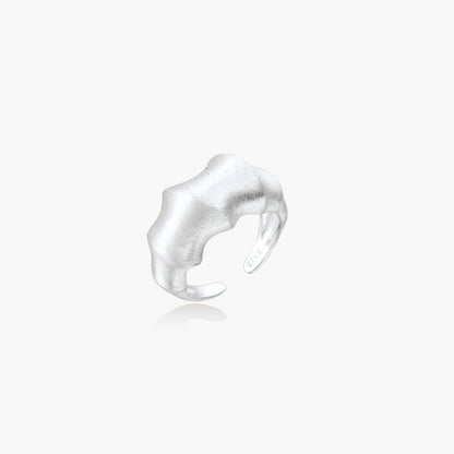 Textured Moonlight Ring