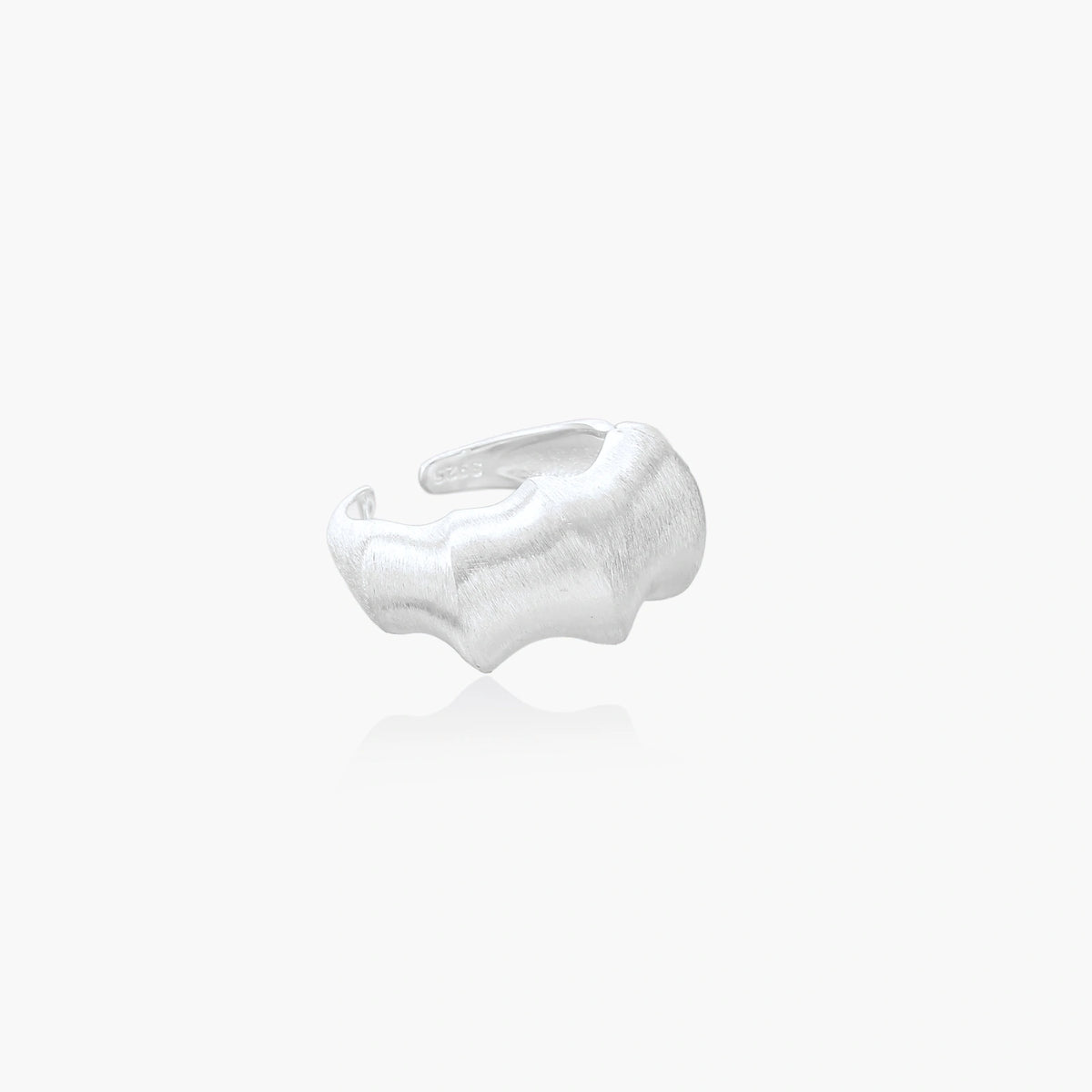 Textured Moonlight Ring