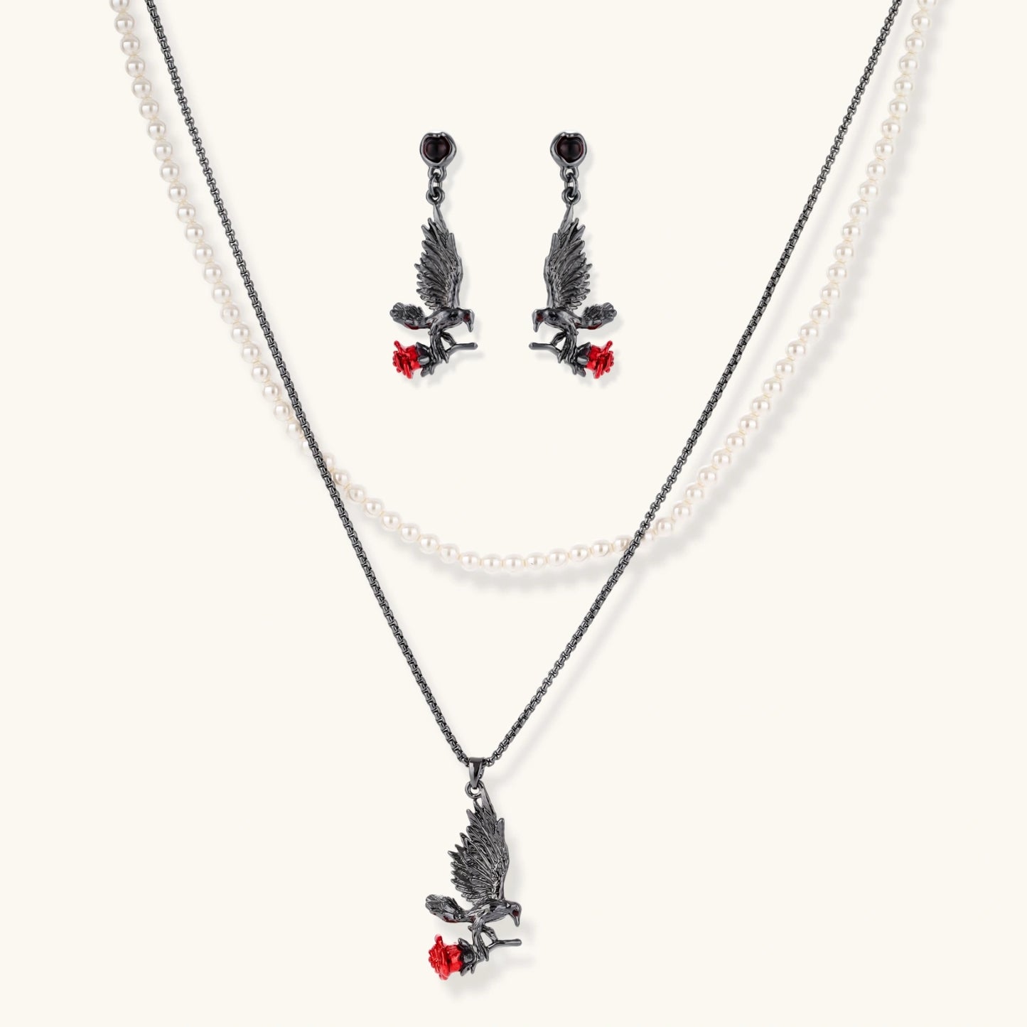 Raven Rose Gothic Set