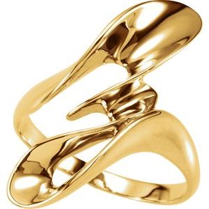 18K Yellow Gold Freeform Ring