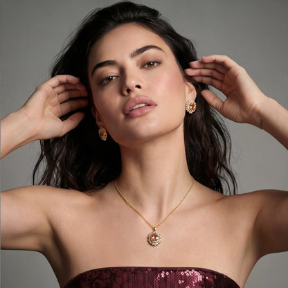Elegance and Sparkling Flowers Jewelry Set