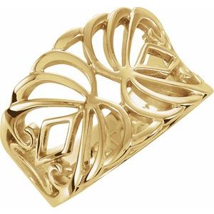 10K Yellow Gold Freeform Ring