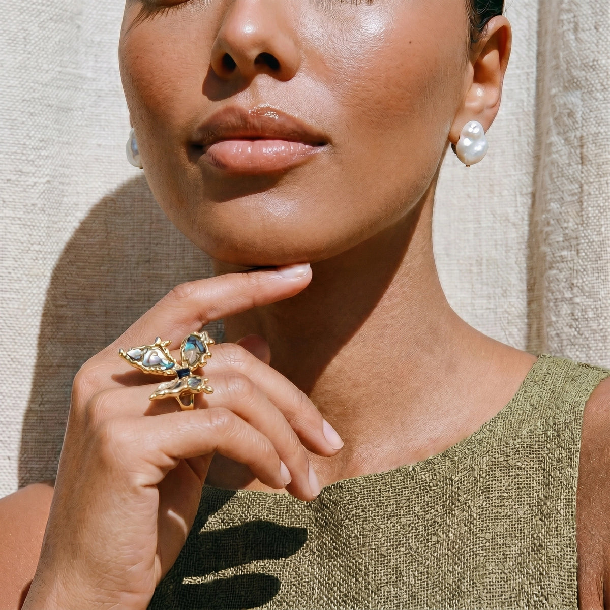 Midnight Shells Ring