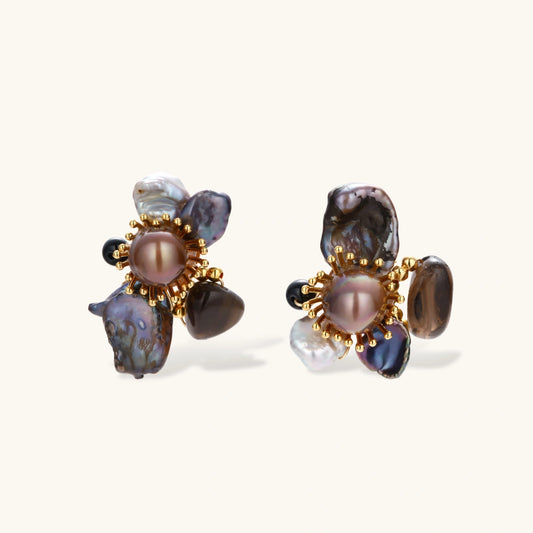 Bloom in Dark Earrings