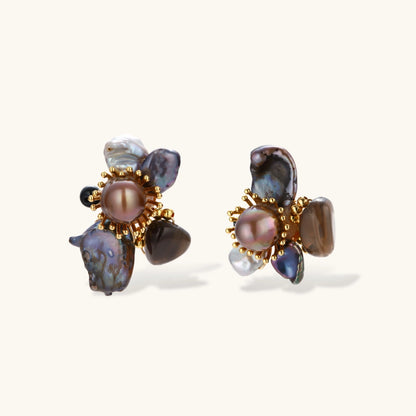 Bloom in Dark Earrings