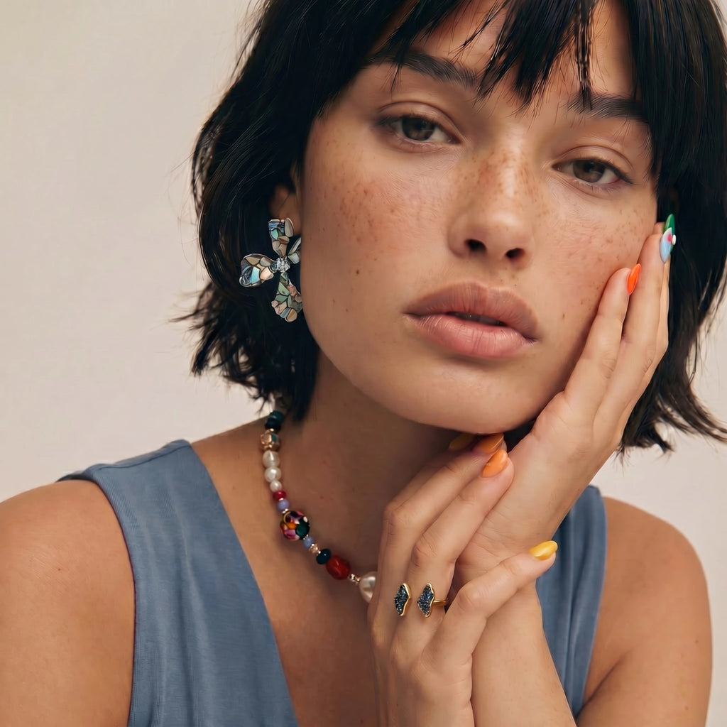 Shells and Cross Earrings