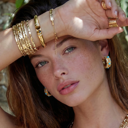 Tiger Eye Stones Bangle