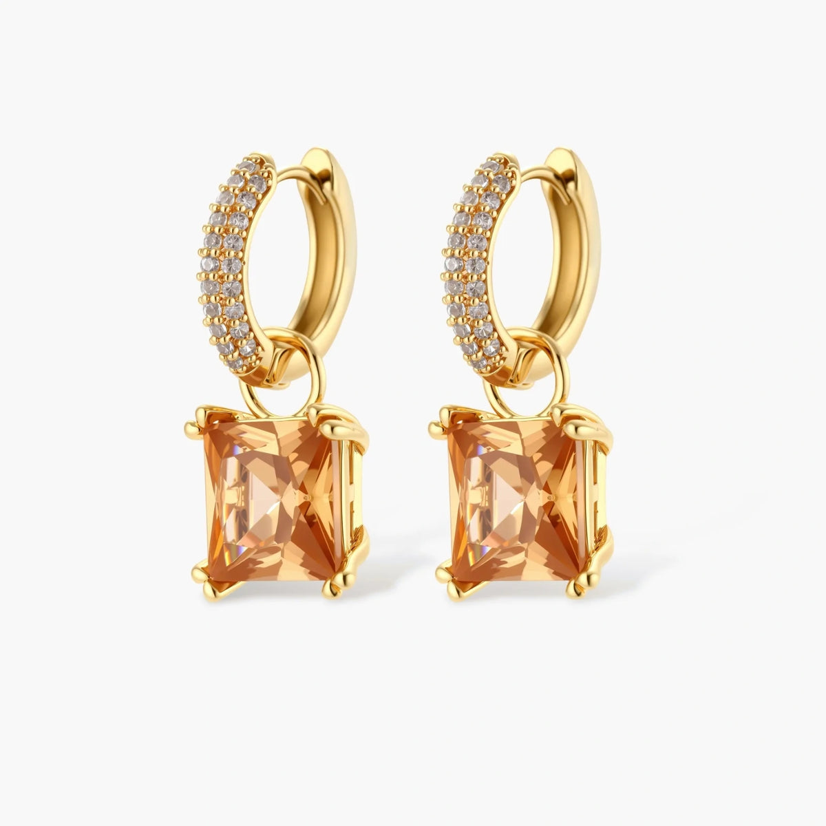 Champagne Stones Jewelry Set