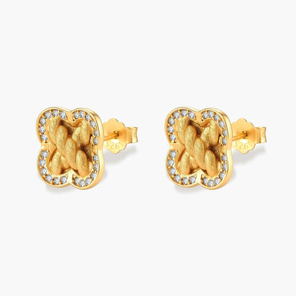 Gold Braids Earrings