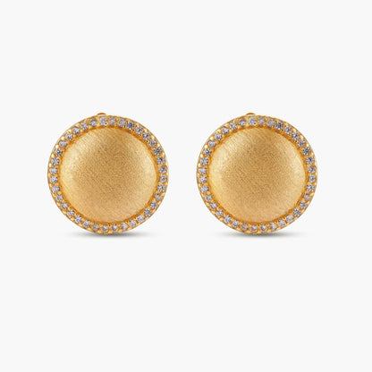 Brushed Dome Earrings