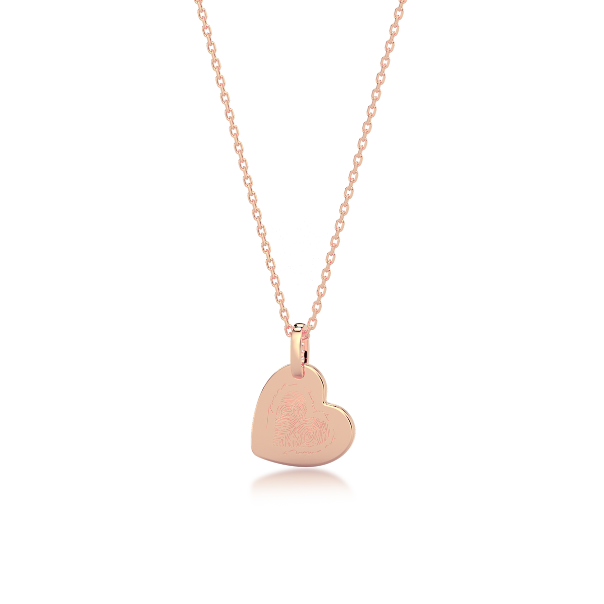 Heart Engravable Pendant Silver SP003