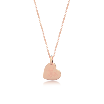 Heart Engravable Pendant Silver SP003