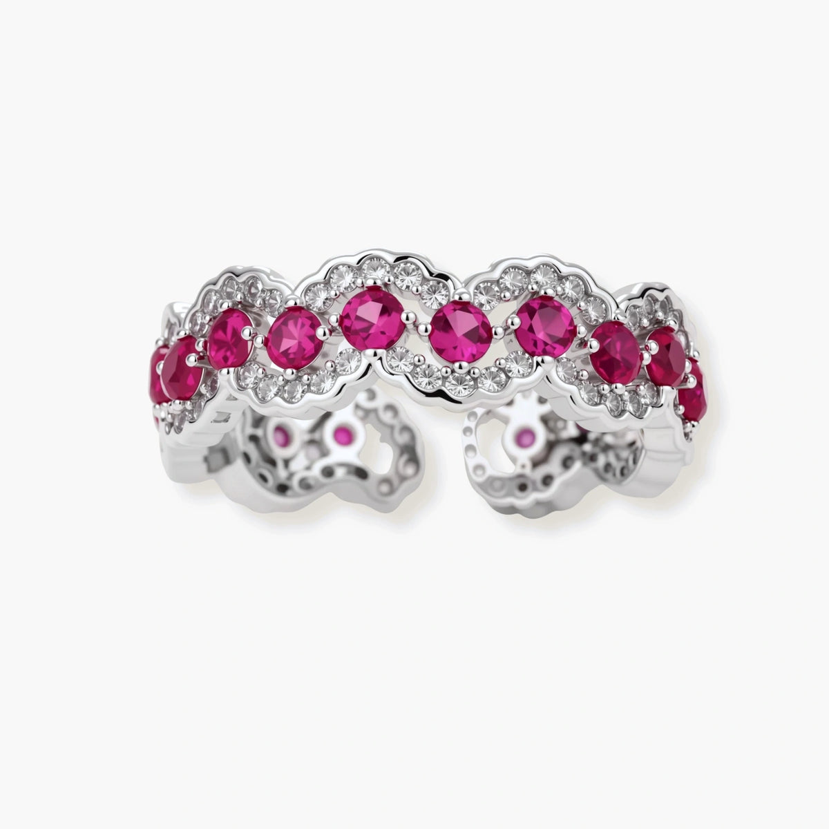 Silver Rose Garden Ring