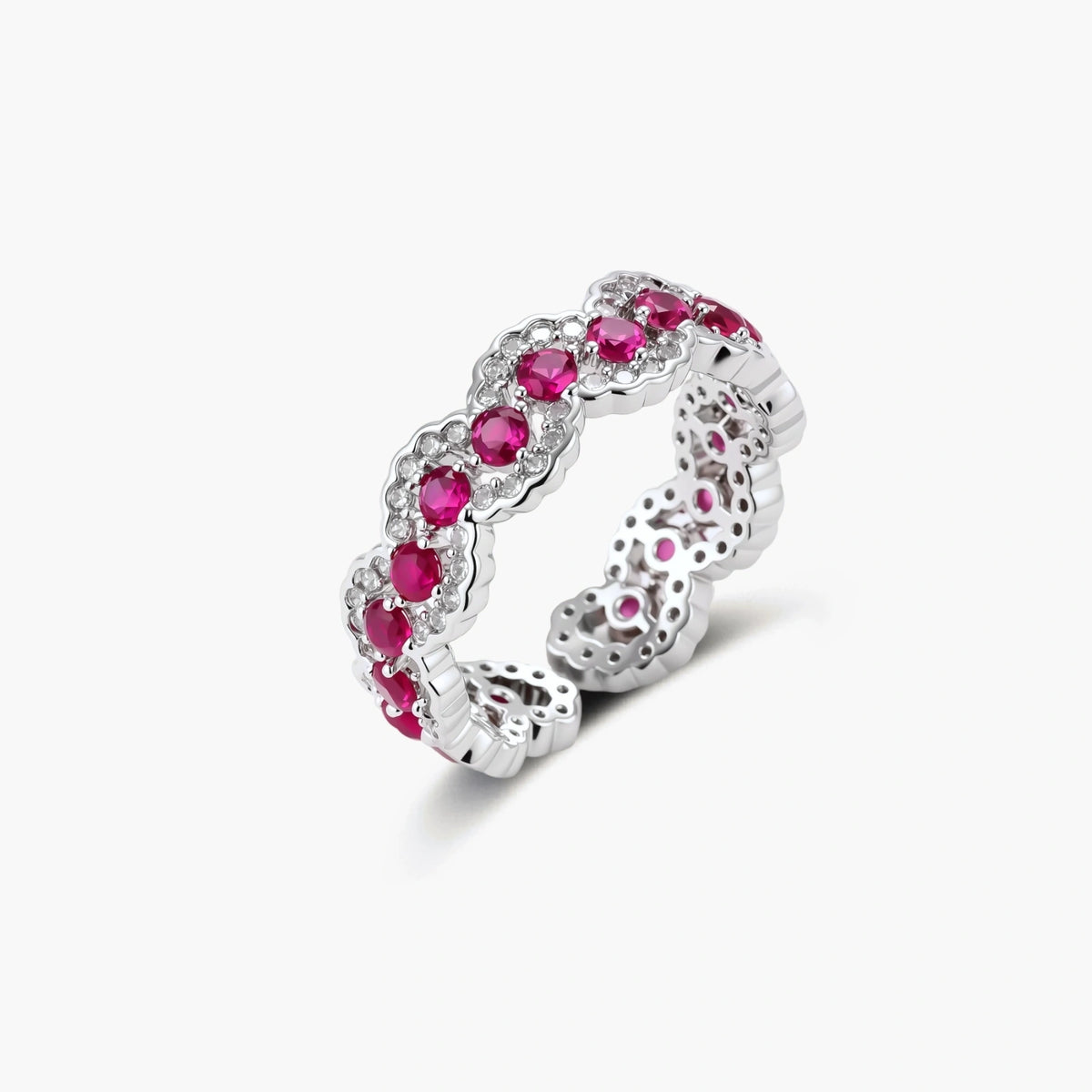 Silver Rose Garden Ring