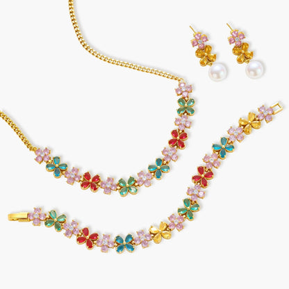 Glassy Garden Jewelry Set