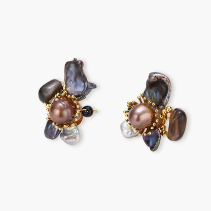 Bloom in Dark Earrings