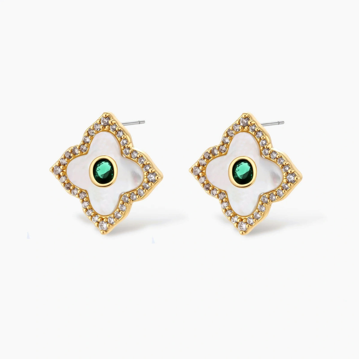 Vintage Emerald Plated Jewelry Set