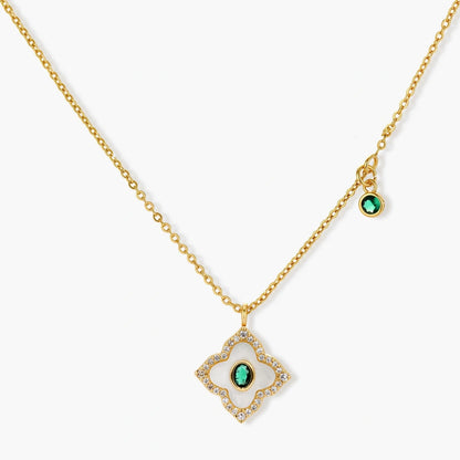 Vintage Emerald Plated Jewelry Set