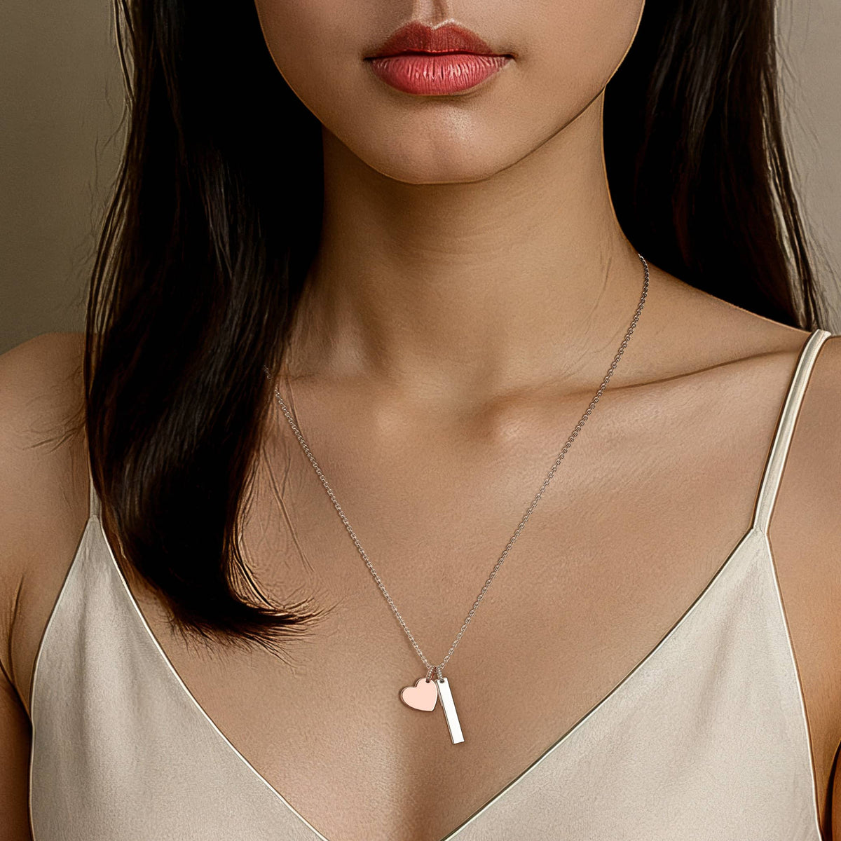 Heart Engravable Pendant Silver SP003