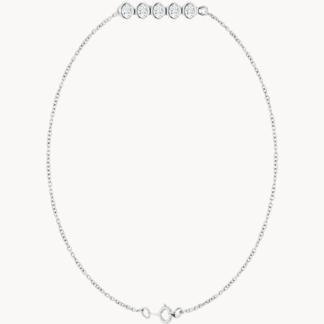 LG Diamond Five-Stone Line Bracelet