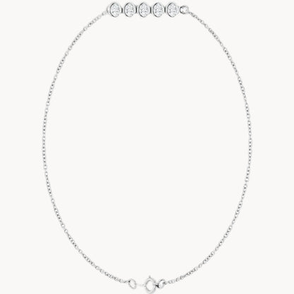 LG Diamond Five-Stone Line Bracelet
