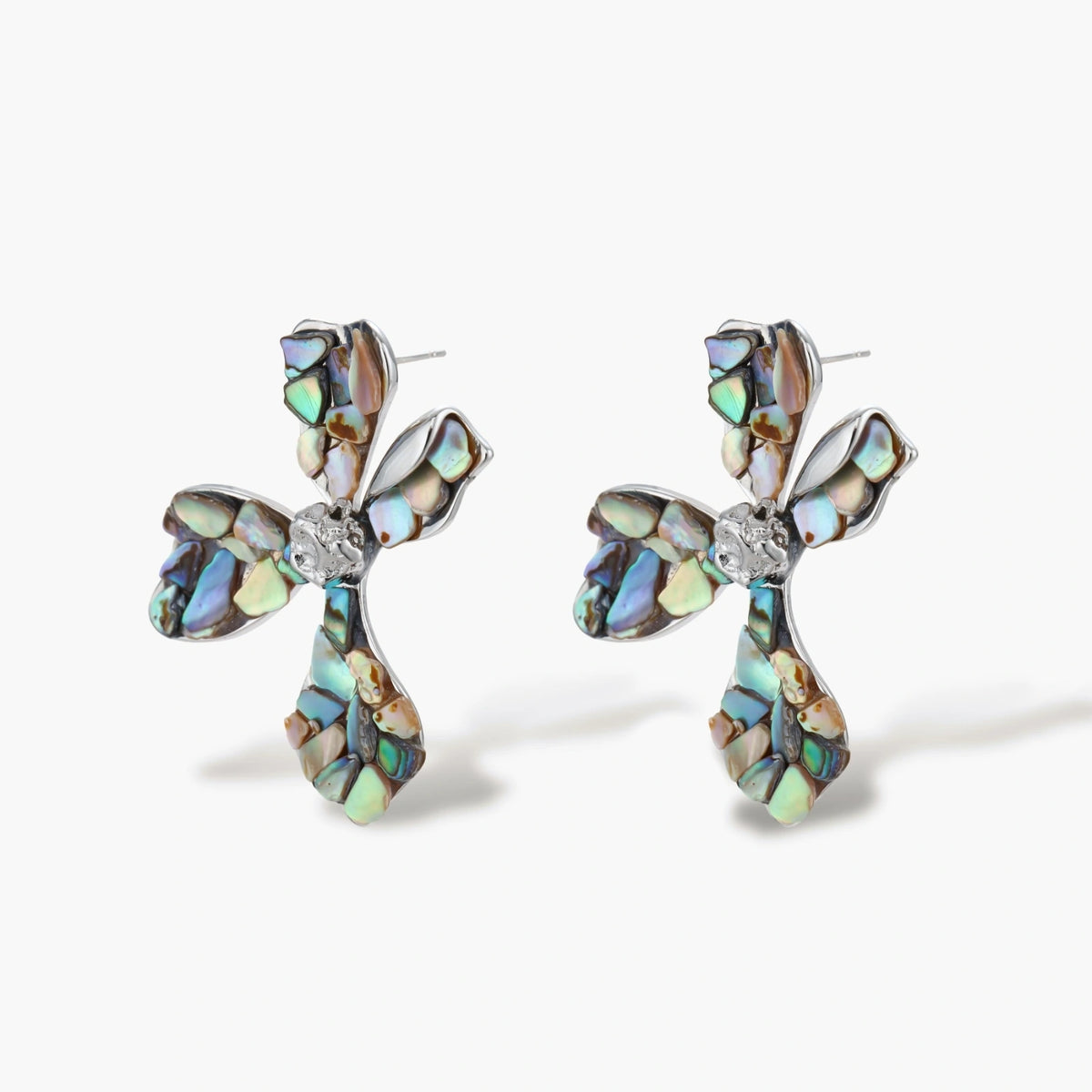 Shells and Cross Earrings