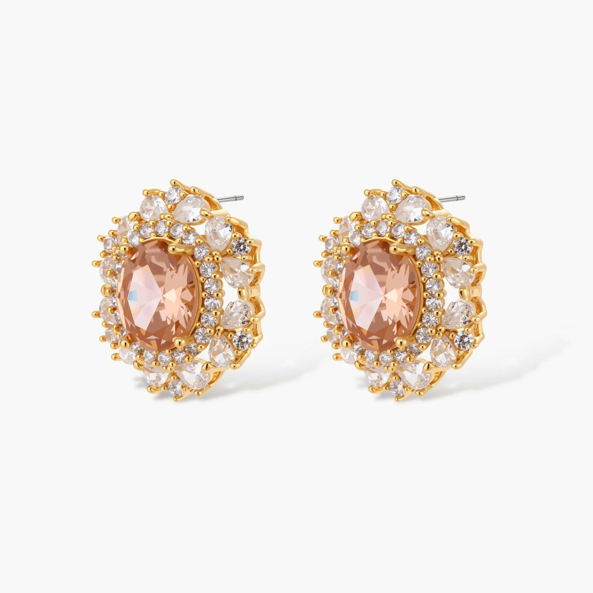 Elegance and Sparkling Flowers Jewelry Set