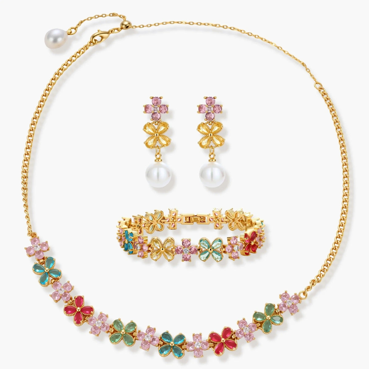 Glassy Garden Jewelry Set