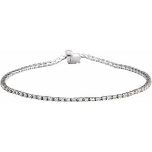 1 CTW Lab-Grown Diamond Line 7 1/4" Bracelet