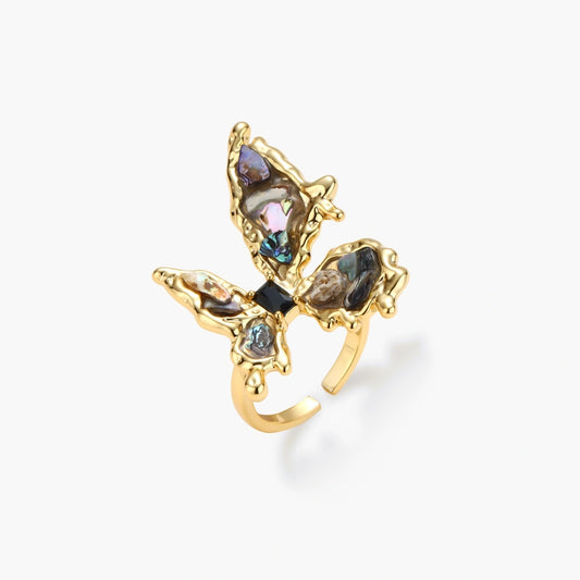Midnight Shells Ring