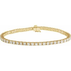 4 CTW Lab-Grown Diamond Line 7 1/4" Bracelet