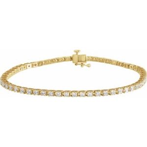 3 CTW Lab-Grown Diamond Line 7 1/4" Bracelet