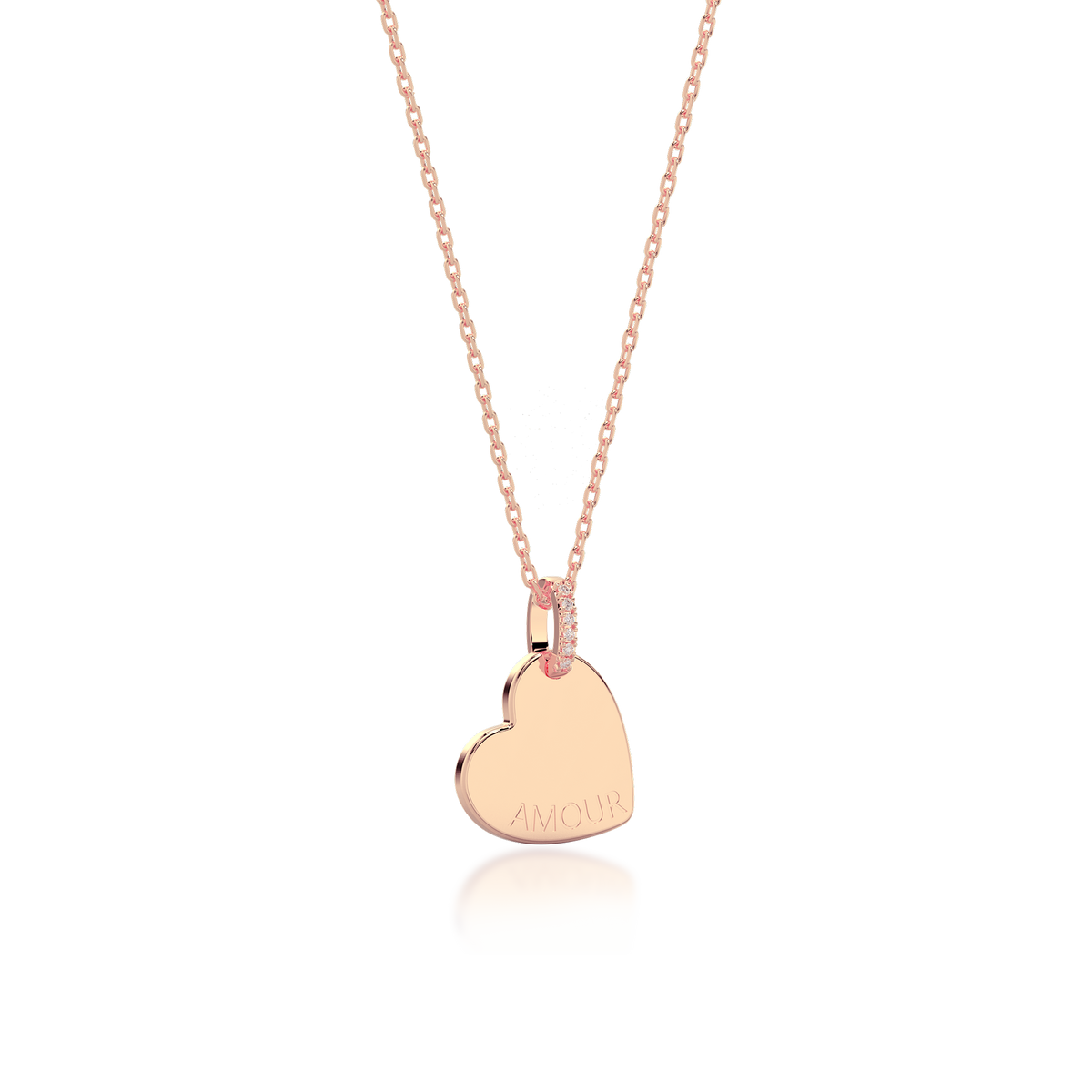 Heart Engravable Pendant Silver SP003