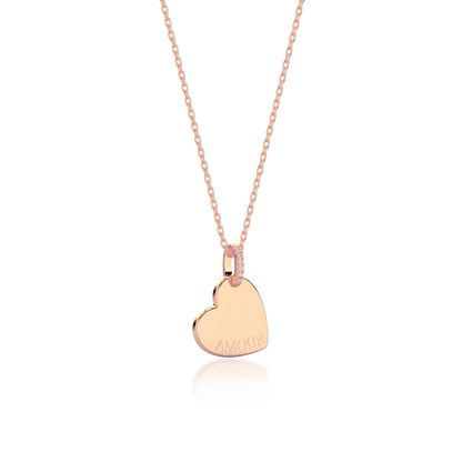 Heart Engravable Pendant Silver SP003