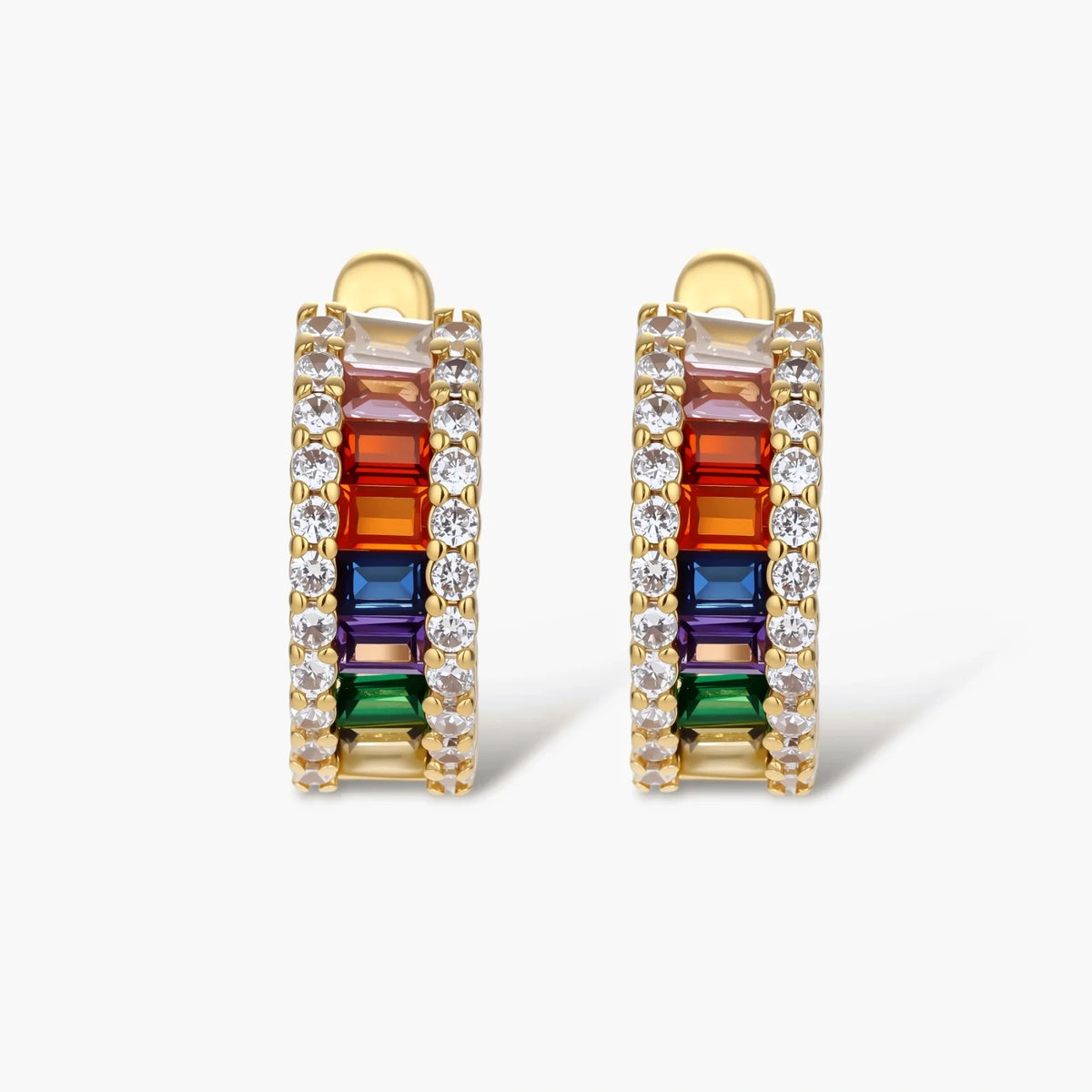 Rainbow and Gold Ladder Jewelry Set