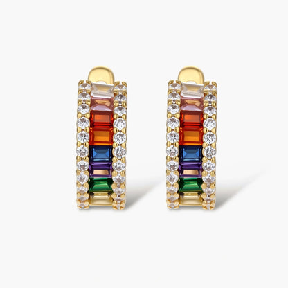Rainbow and Gold Ladder Jewelry Set